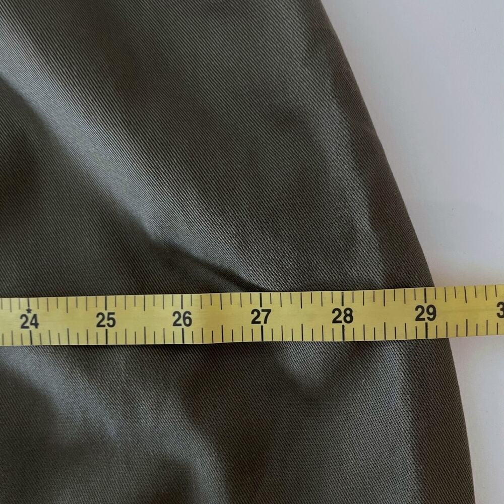 VTG NWOT Cabin Creek Long Olive Green Cotton Skirt - Plus 26W - Preppy Academia - Picture 5 of 8